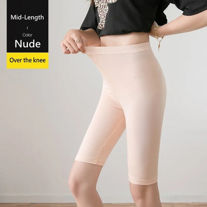 Womens Plus Size High Stretch Modal Capri Leggings