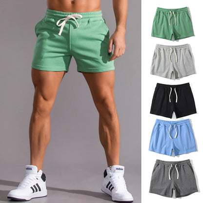 Mens Casual Cotton Basketball Shorts