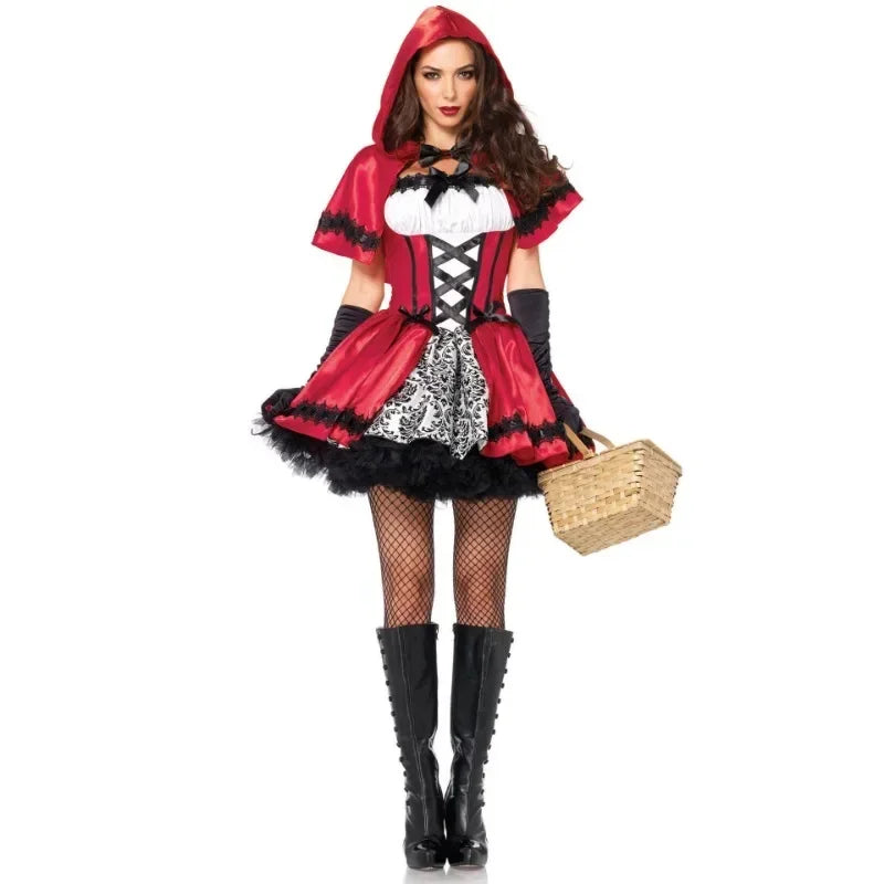 Sexy Little Red Riding Hood Costume - Halloween Queen Princess Outfit