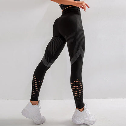 High Waist Seamless Leggings - Womens Push Up Yoga Pants