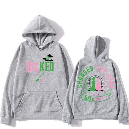 Wicked Manga Hooded Sweatshirt - Retro Punk AutumnWinter Pullover