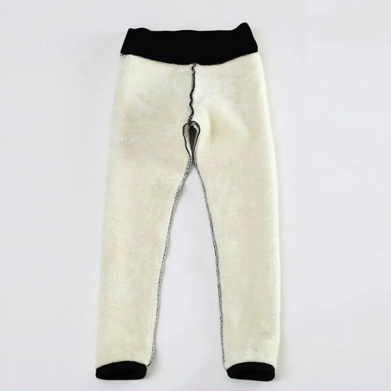 Warm Fleece-Lined Winter Leggings for Women