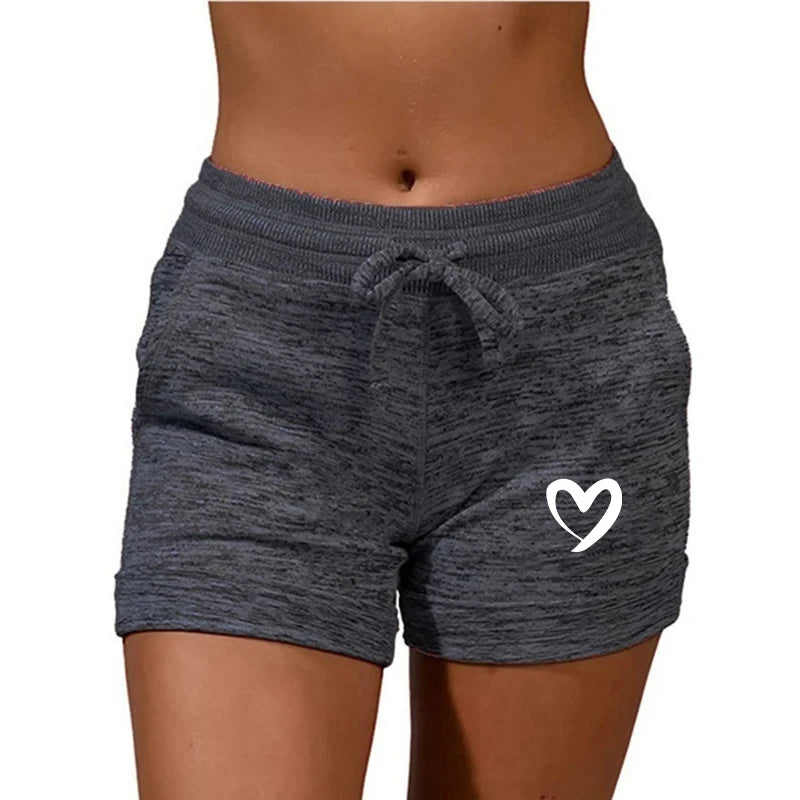 High Waist Casual Stretchy Shorts for Women with Pockets  Drawstring