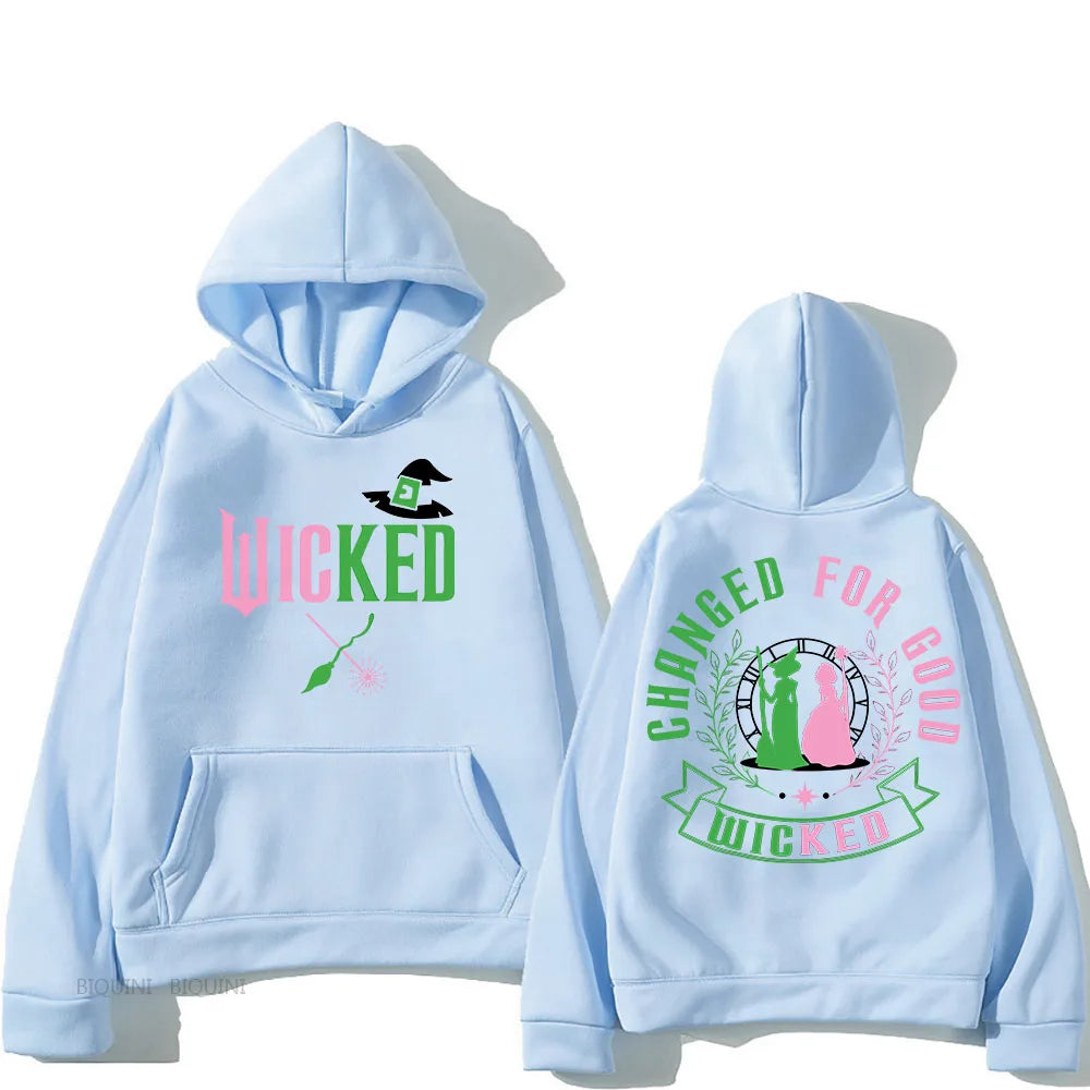 Wicked Manga Hooded Sweatshirt - Retro Punk AutumnWinter Pullover