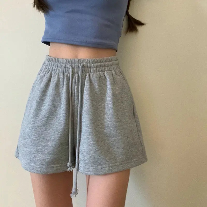 Casual Womens Wide Leg Shorts - Breathable Summer Hipsters for Teens