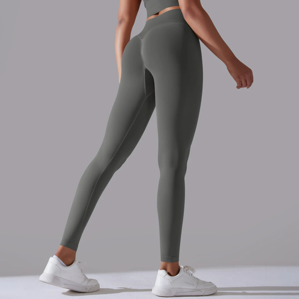 High Waist Booty Lifting Leggings - Womens Seamless Yoga Pants for Fitness