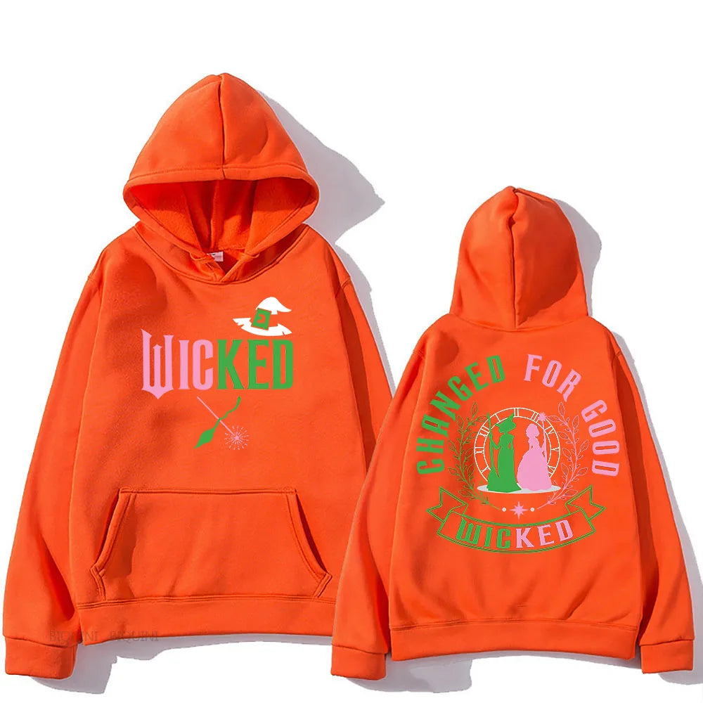 Wicked Manga Hooded Sweatshirt - Retro Punk AutumnWinter Pullover