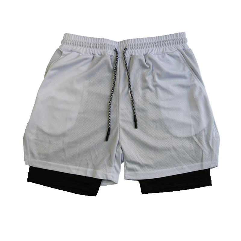 Mens 2-in-1 Running Shorts