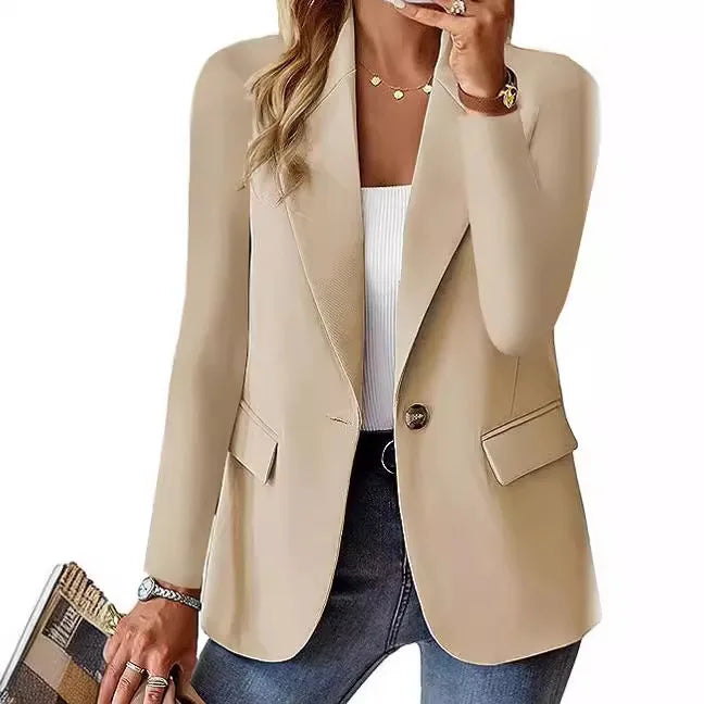 Elegant Womens Long Sleeve Blazer Suit Jacket