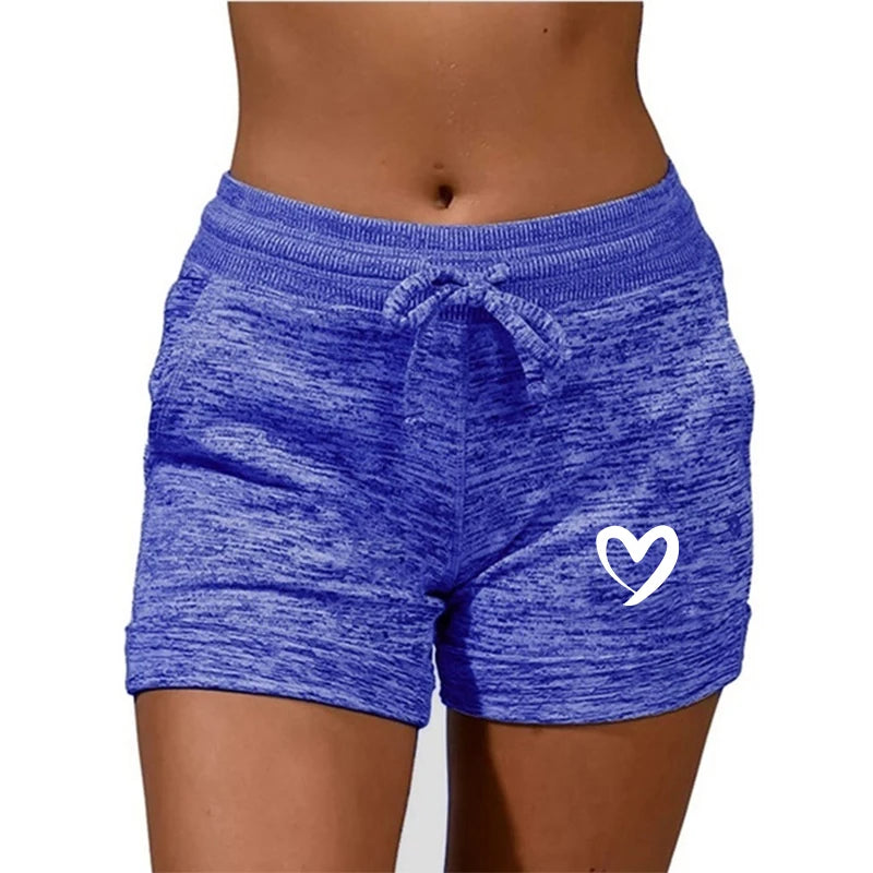 High Waist Casual Stretchy Shorts for Women with Pockets  Drawstring