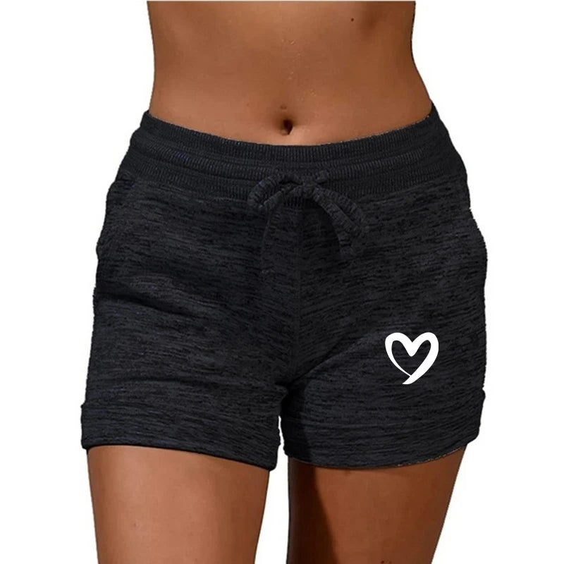 High Waist Casual Stretchy Shorts for Women with Pockets  Drawstring