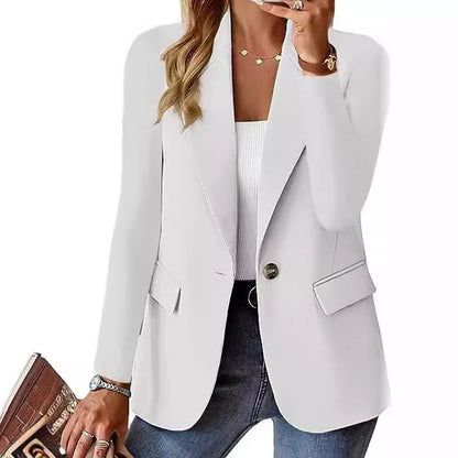 Elegant Womens Long Sleeve Blazer Suit Jacket