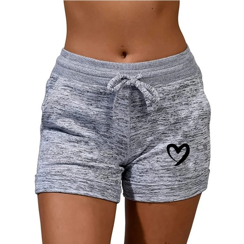 High Waist Casual Stretchy Shorts for Women with Pockets  Drawstring