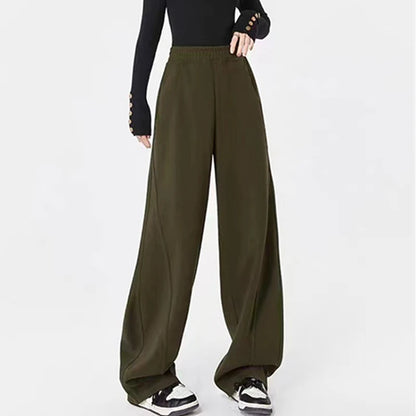 Vintage Y2K High Waist Baggy Wide Leg Sweatpants - Korean Streetwear Trousers for Women