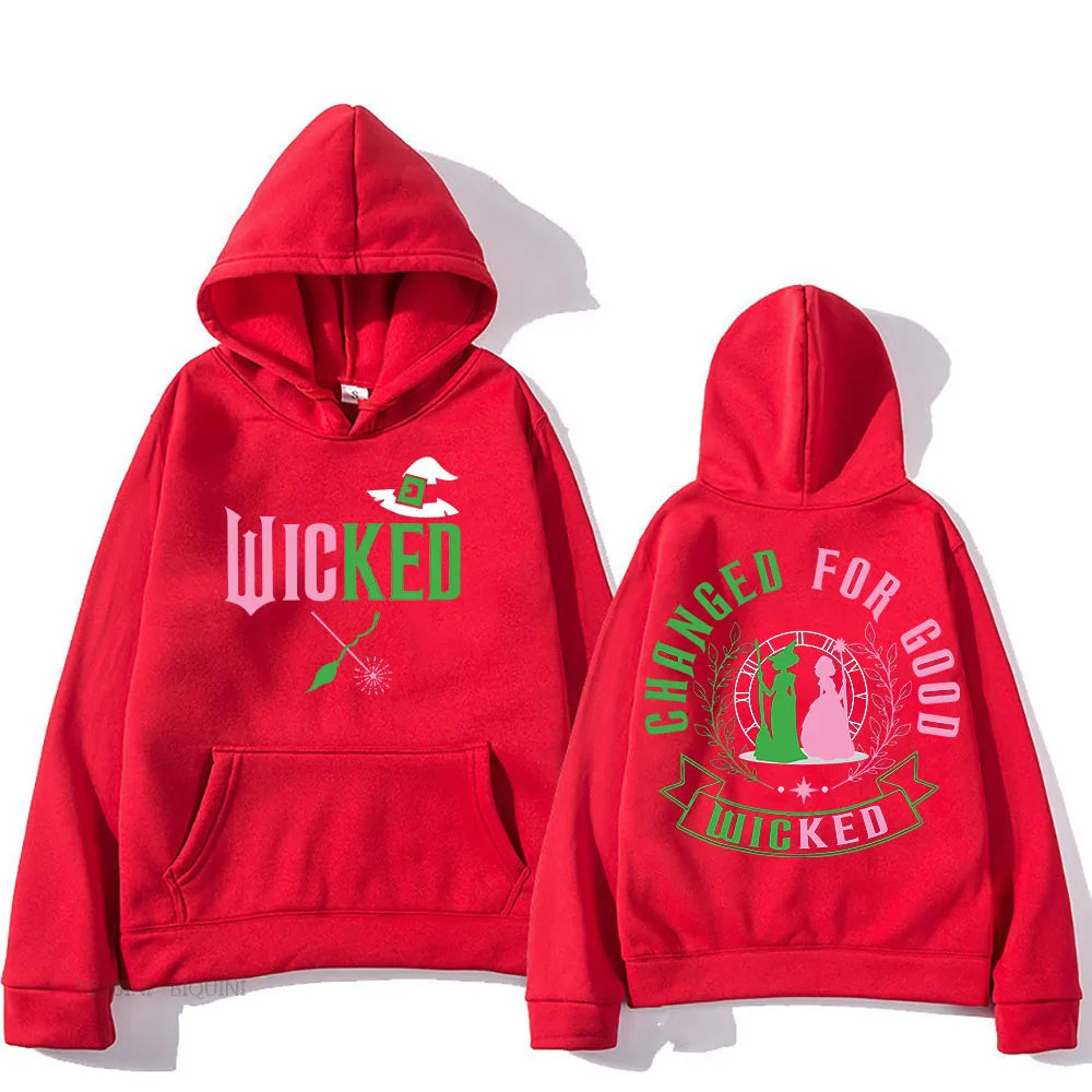 Wicked Manga Hooded Sweatshirt - Retro Punk AutumnWinter Pullover