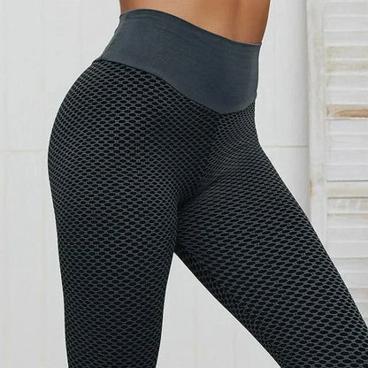 High Waist Push-Up Sport Leggings - Womens Casual Fitness Joggers