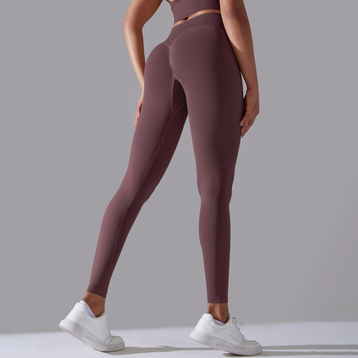 High Waist Booty Lifting Leggings - Womens Seamless Yoga Pants for Fitness