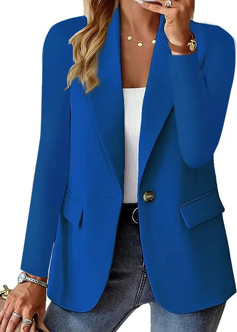 Elegant Womens Long Sleeve Blazer Suit Jacket