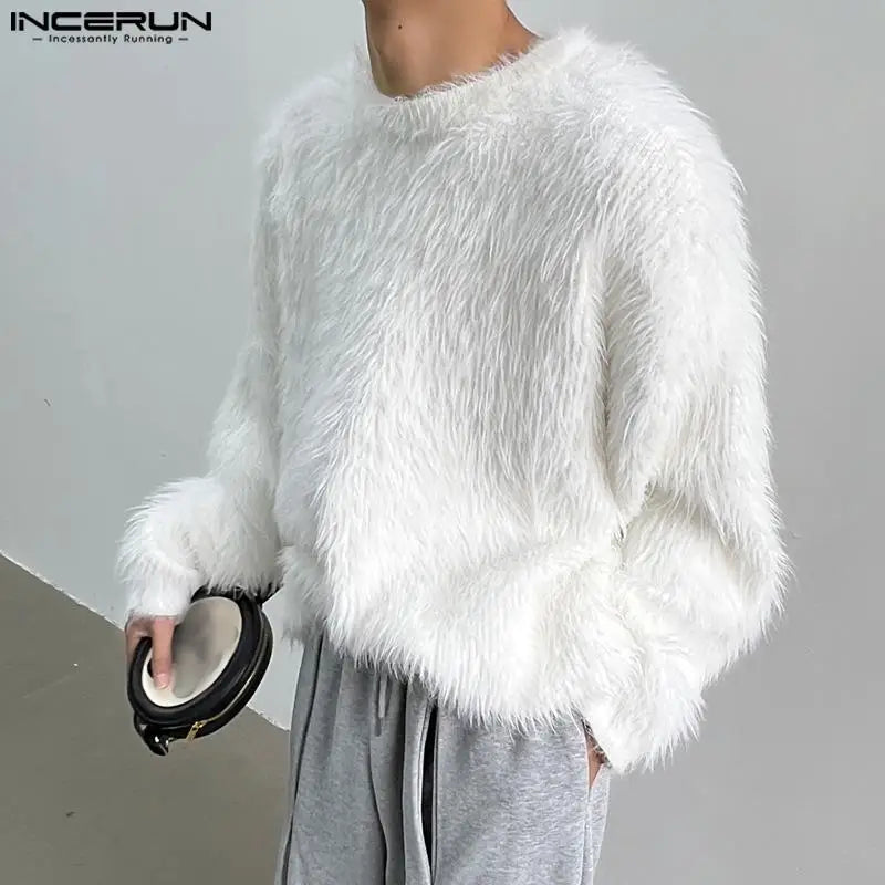 Men Clothing Streetwear Autumn Sweater