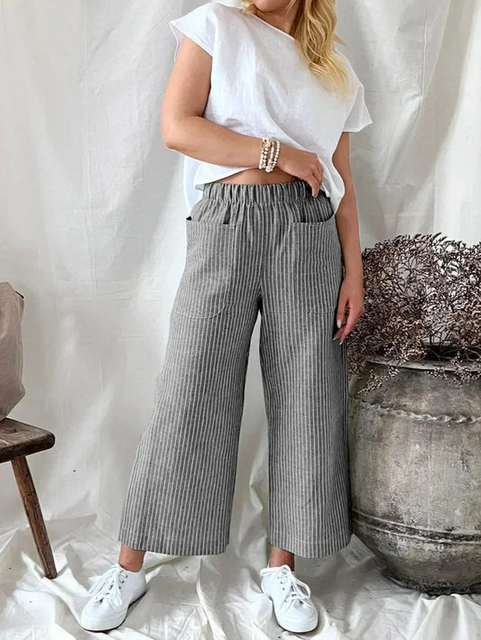 Cotton Linen Long Pants for Women