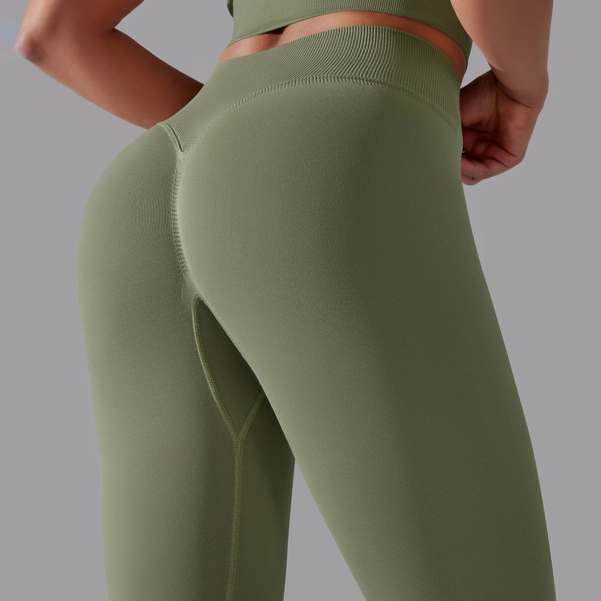 High Waist Booty Lifting Leggings - Womens Seamless Yoga Pants for Fitness