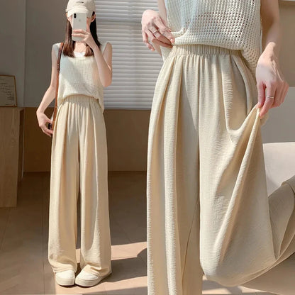 High Waist Wide Leg Pants - Y2K Summer Casual Loose Trousers