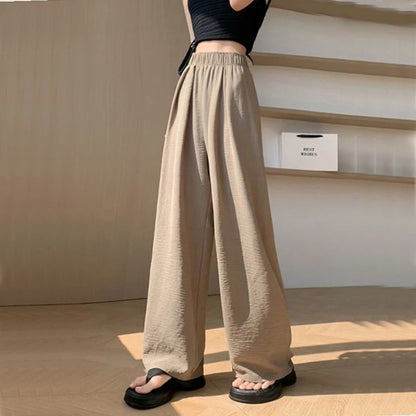 High Waist Wide Leg Pants - Y2K Summer Casual Loose Trousers