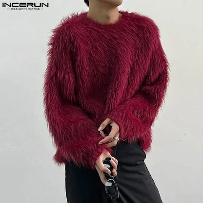 Men Clothing Streetwear Autumn Sweater