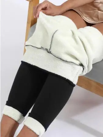 Warm Fleece-Lined Winter Leggings for Women