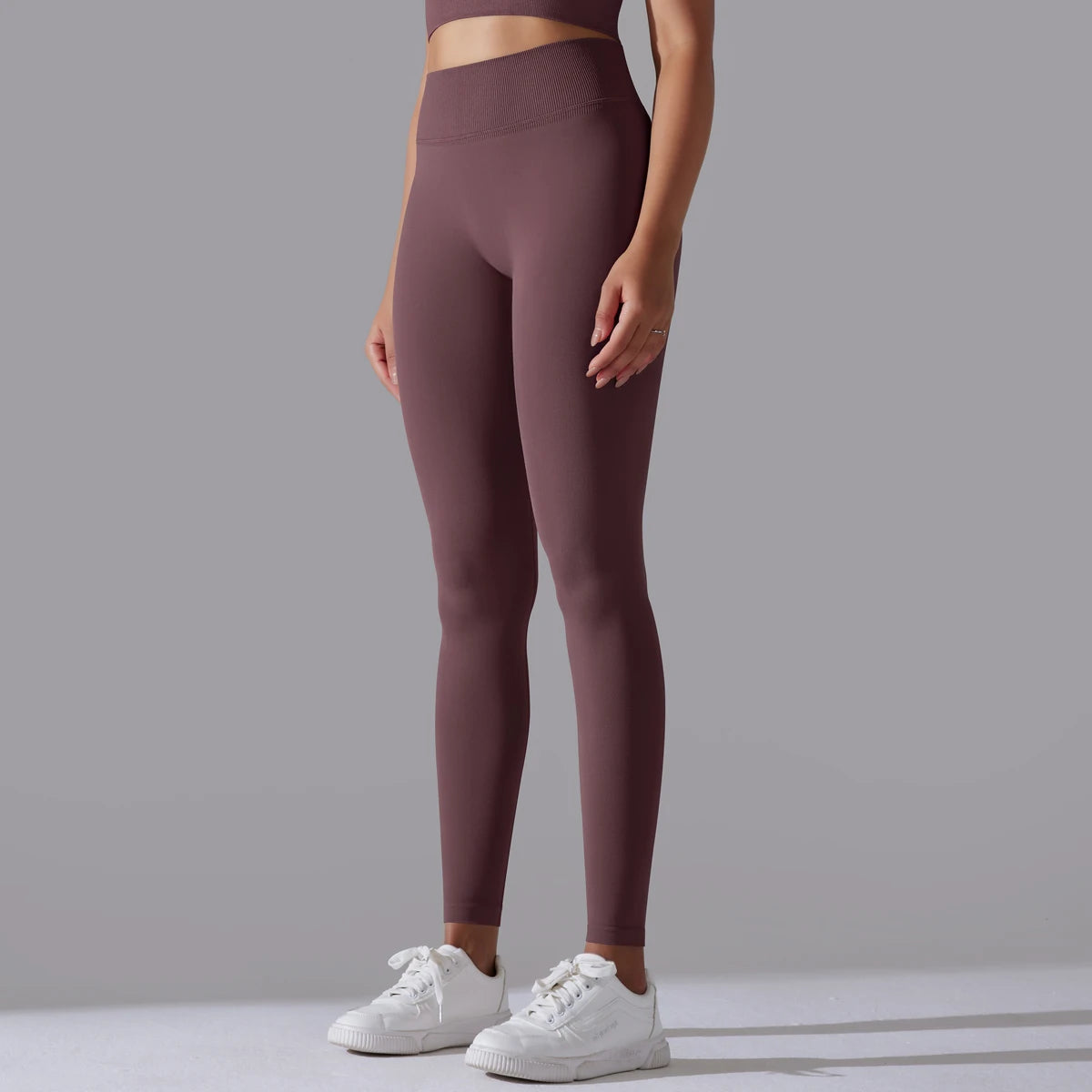 High Waist Booty Lifting Leggings - Womens Seamless Yoga Pants for Fitness