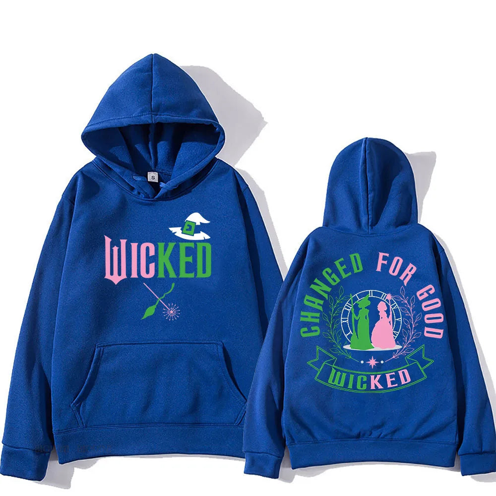 Wicked Manga Hooded Sweatshirt - Retro Punk AutumnWinter Pullover