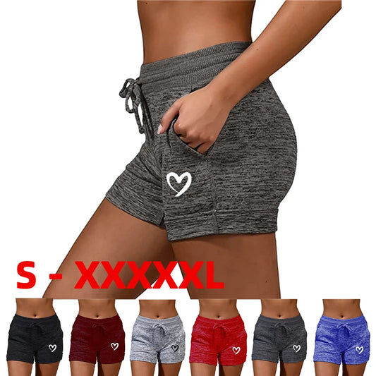 High Waist Casual Stretchy Shorts for Women with Pockets  Drawstring