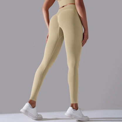 High Waist Booty Lifting Leggings - Womens Seamless Yoga Pants for Fitness