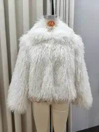 Womens Thick Faux Fur Jacket