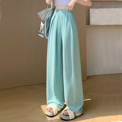 High Waist Wide Leg Pants - Y2K Summer Casual Loose Trousers