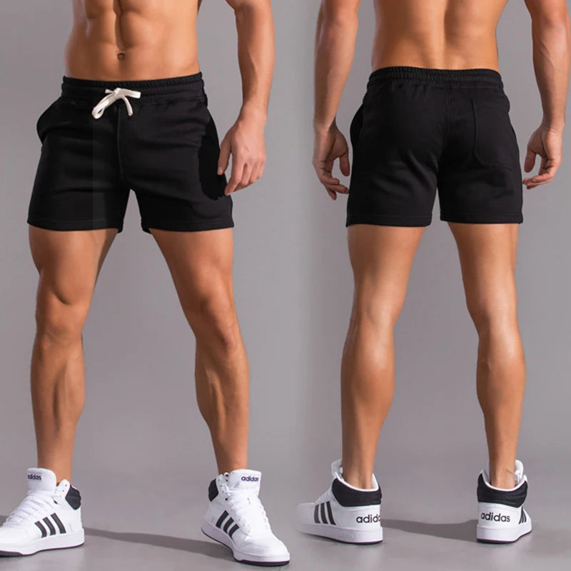 Mens Casual Cotton Basketball Shorts