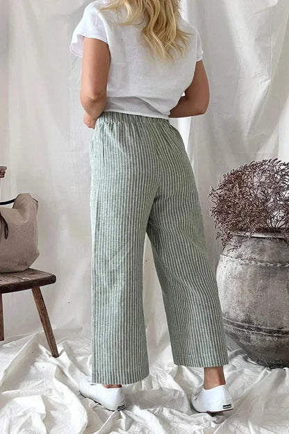 Cotton Linen Long Pants for Women