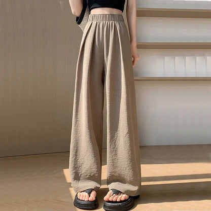 High Waist Wide Leg Pants - Y2K Summer Casual Loose Trousers