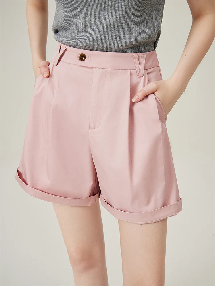 High Waist Slim Womens Shorts