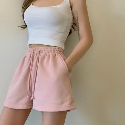 Casual Womens Wide Leg Shorts - Breathable Summer Hipsters for Teens