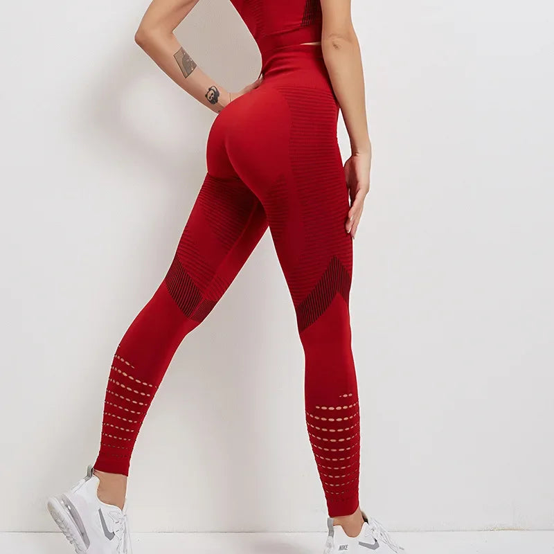 High Waist Seamless Leggings - Womens Push Up Yoga Pants