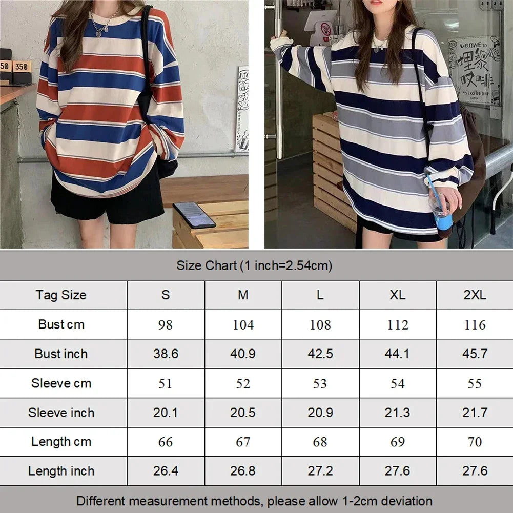 Womens Plus Size Loose-Fit Sweatshirt