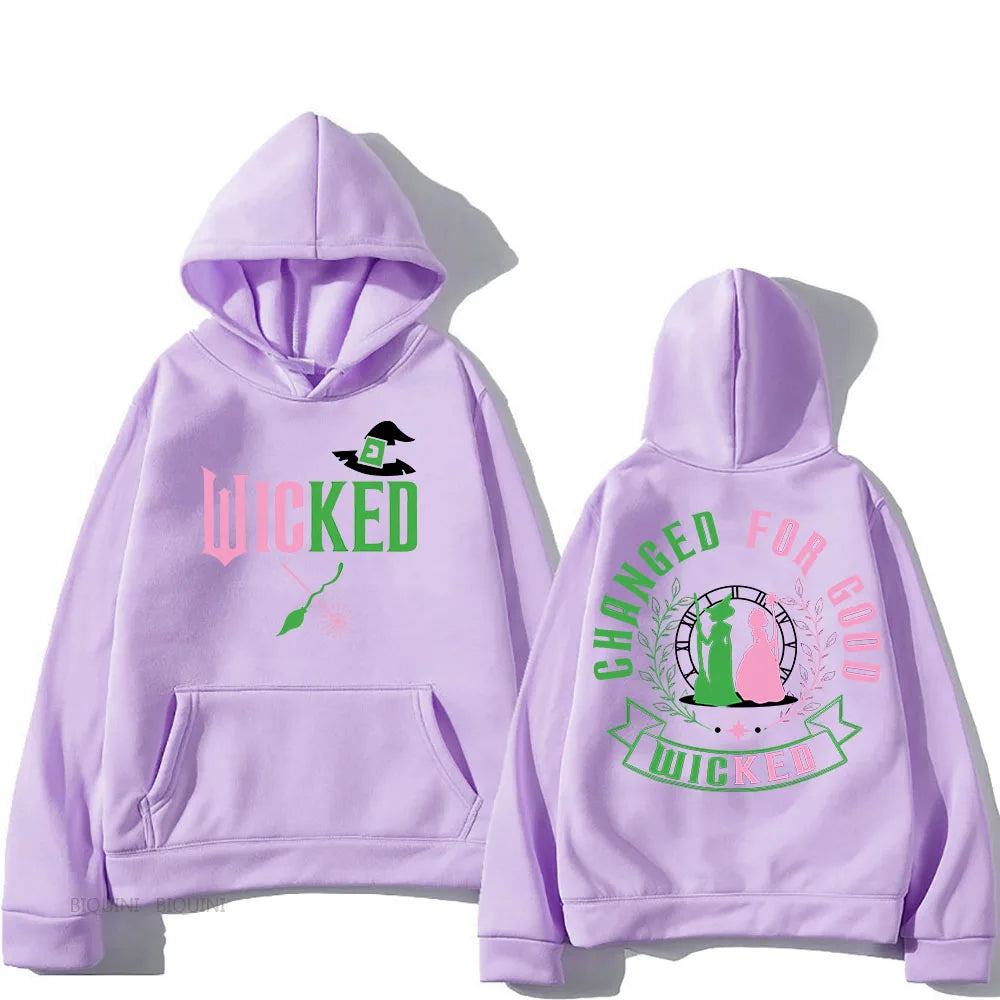 Wicked Manga Hooded Sweatshirt - Retro Punk AutumnWinter Pullover