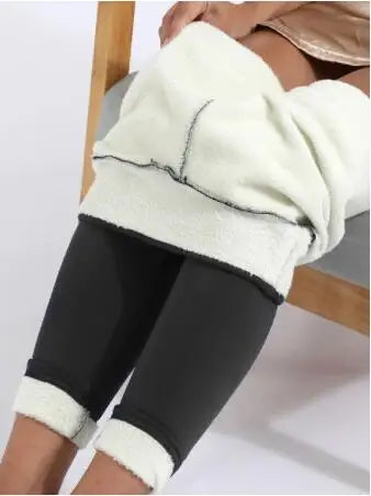 Warm Fleece-Lined Winter Leggings for Women