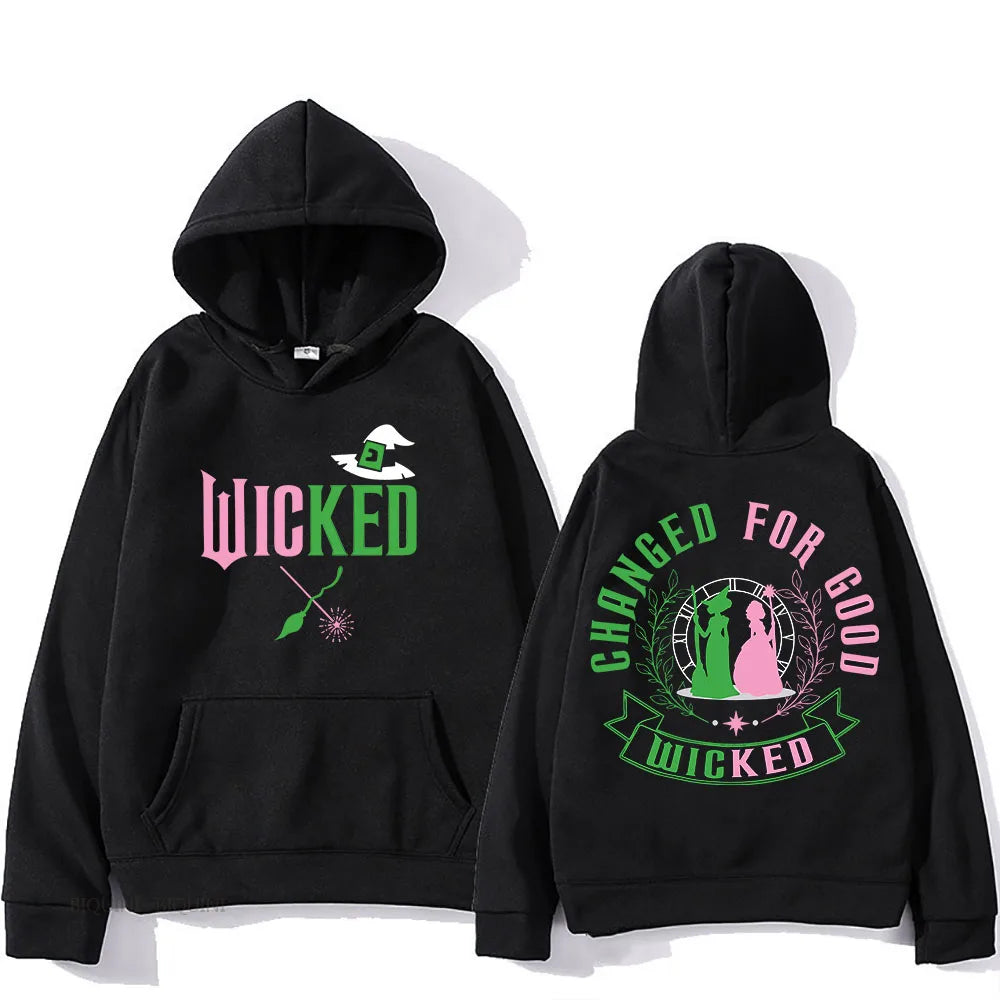 Wicked Manga Hooded Sweatshirt - Retro Punk AutumnWinter Pullover