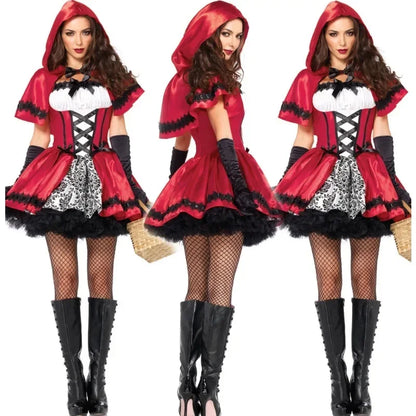 Sexy Little Red Riding Hood Costume - Halloween Queen Princess Outfit